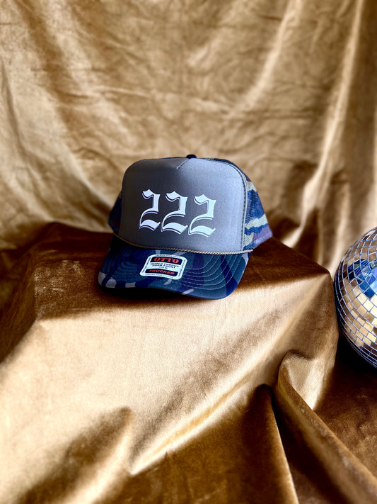 222 Camo Trucker Hat